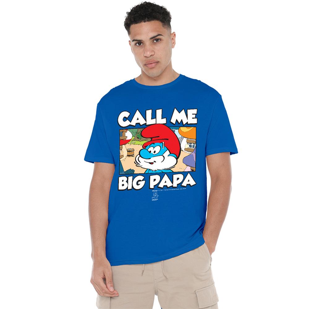 Royal Blue - Lifestyle - The Smurfs Unisex Adult Call Me Big Papa Smurf T-Shirt