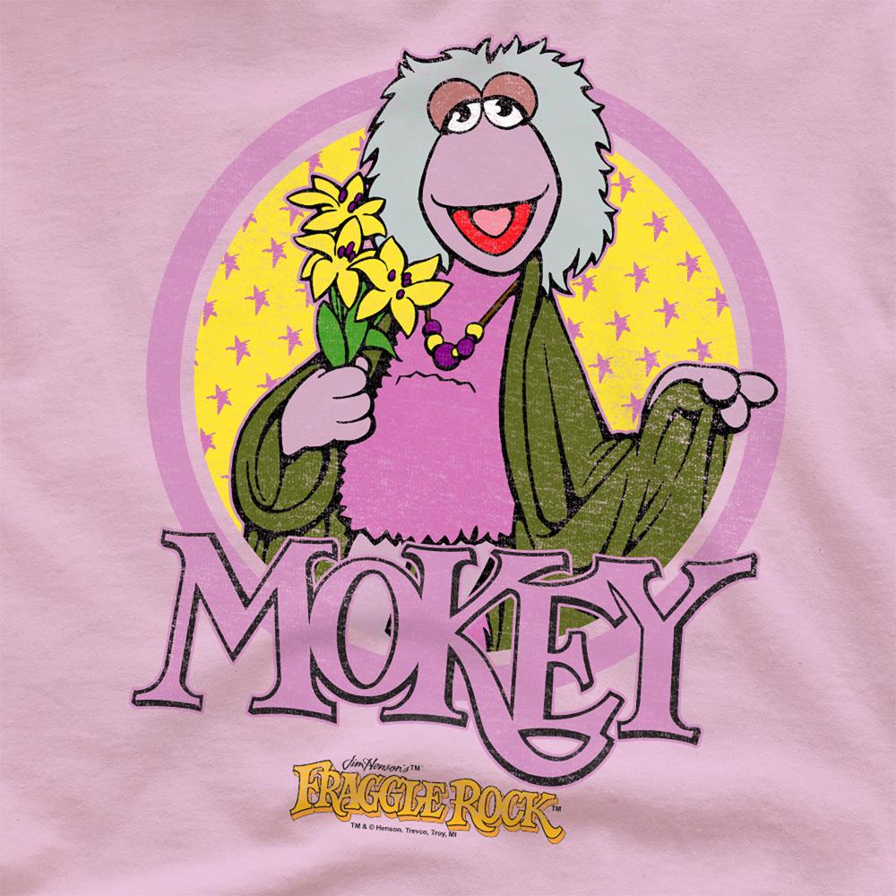 Pink - Side - Fraggle Rock Unisex Adult Mokey Fraggle Circle T-Shirt