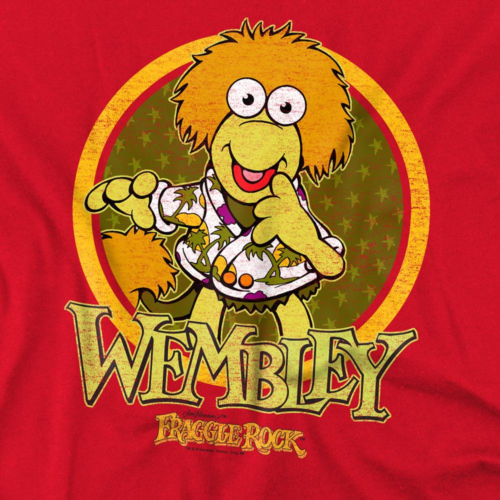 Red - Side - Fraggle Rock Unisex Adult Wembley Fraggle Circle T-Shirt