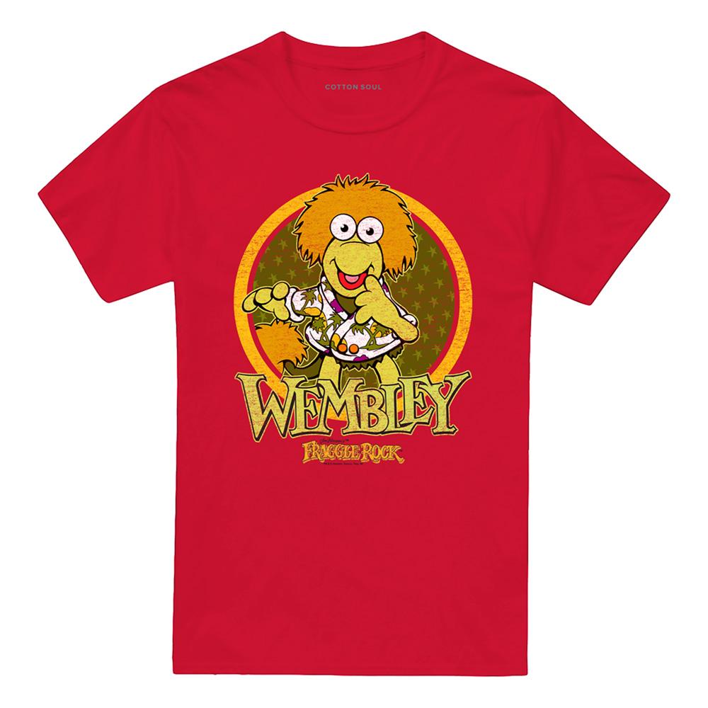 Red - Front - Fraggle Rock Unisex Adult Wembley Fraggle Circle T-Shirt