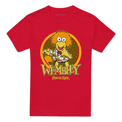 Red - Front - Fraggle Rock Unisex Adult Wembley Fraggle Circle T-Shirt