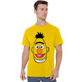 Yellow - Back - Sesame Street Unisex Adult Bert Full Face T-Shirt