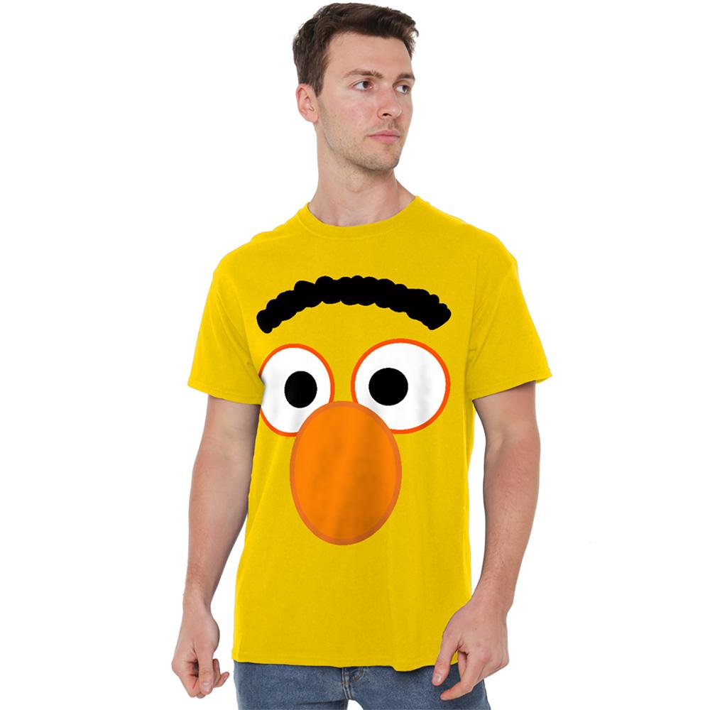 Yellow - Back - Sesame Street Unisex Adult Bert Eyes T-Shirt