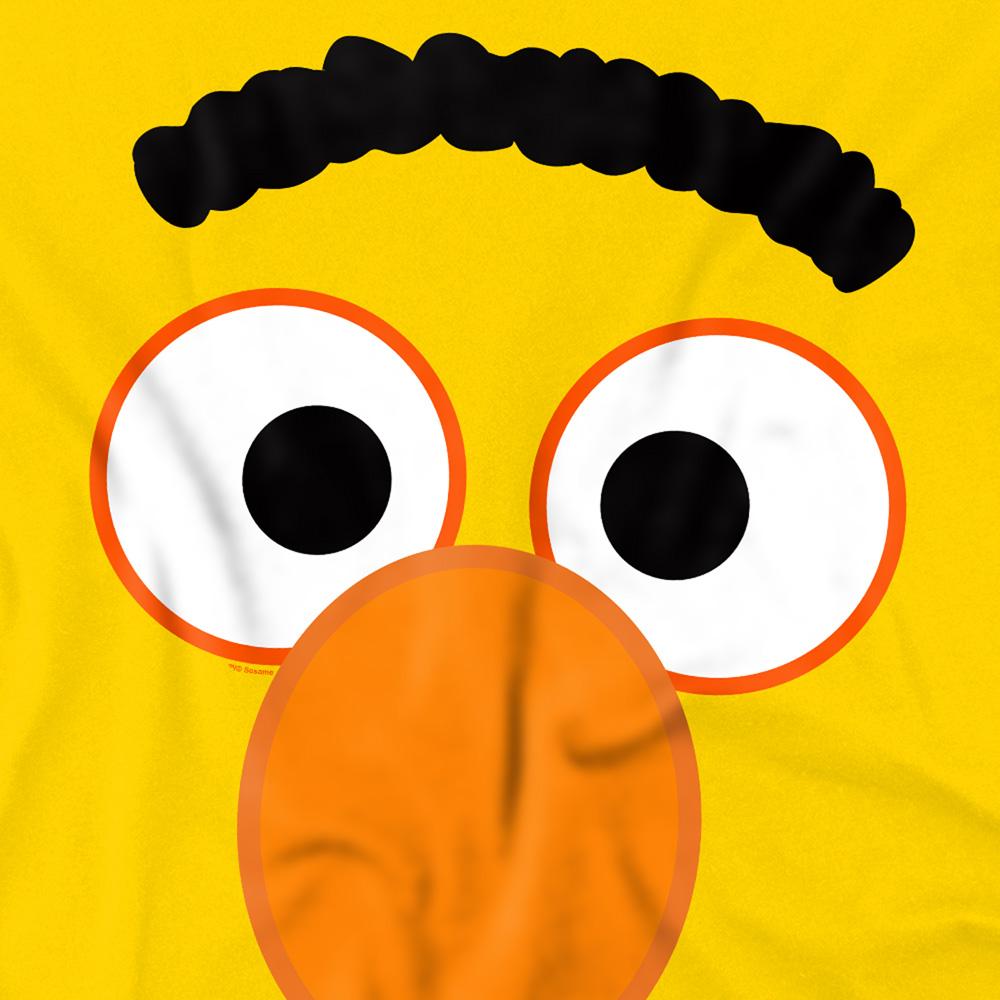 Yellow - Side - Sesame Street Unisex Adult Bert Eyes T-Shirt