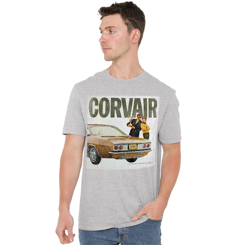 Athletic Heather - Back - Chevrolet Unisex Adult Corvair Advert T-Shirt