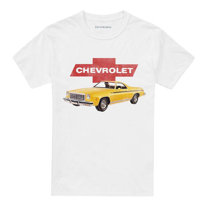 White - Front - Chevrolet Unisex Adult T-Shirt