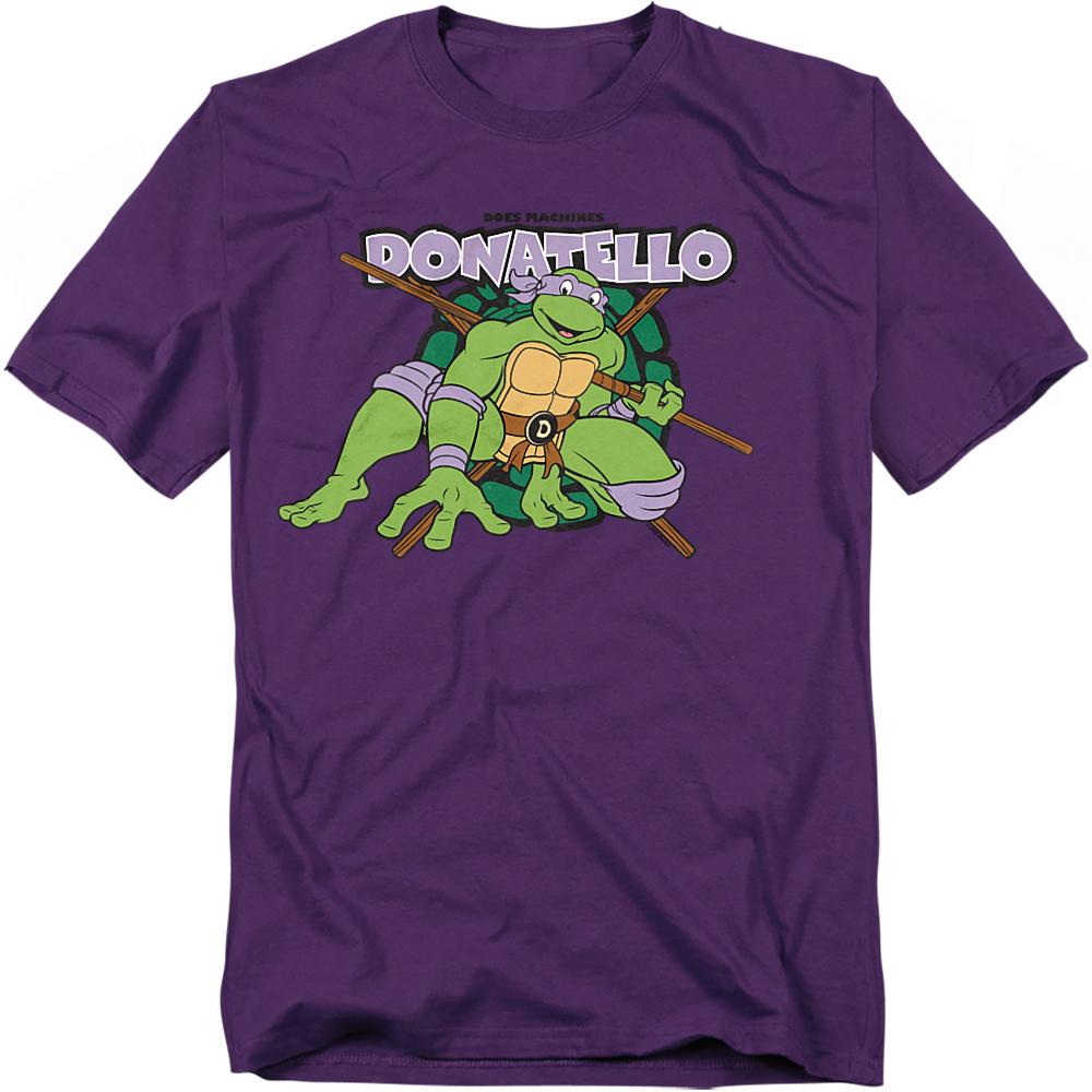 Purple - Front - TMNT Unisex Adult Does Machines Donatello T-Shirt