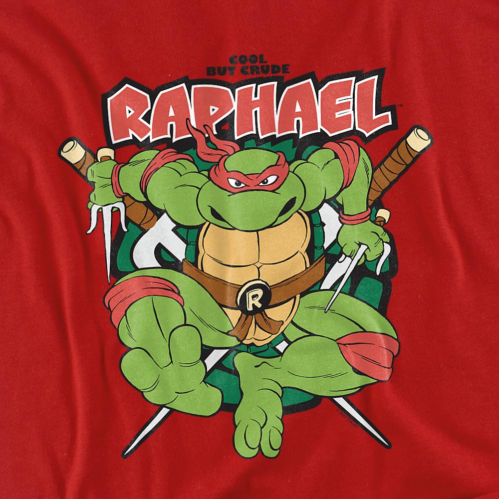 Red - Back - TMNT Unisex Adult Cool But Crude Raphael T-Shirt