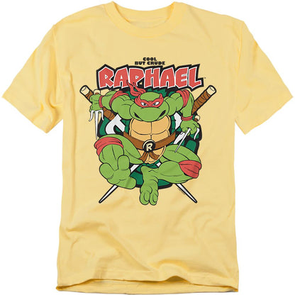 Banana Yellow - Front - TMNT Unisex Adult Cool But Crude Raphael T-Shirt