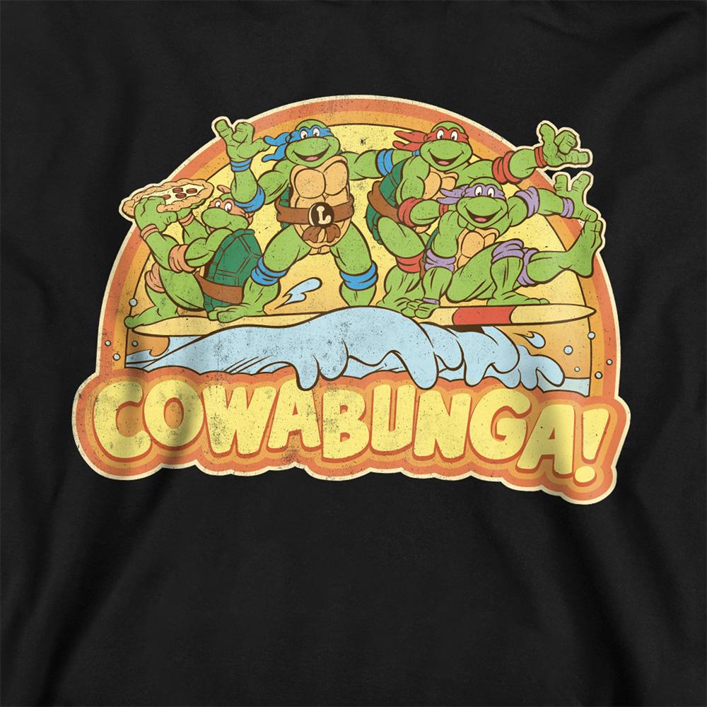 Black - Back - TMNT Childrens-Kids Cowabunga Group Pullover Hoodie