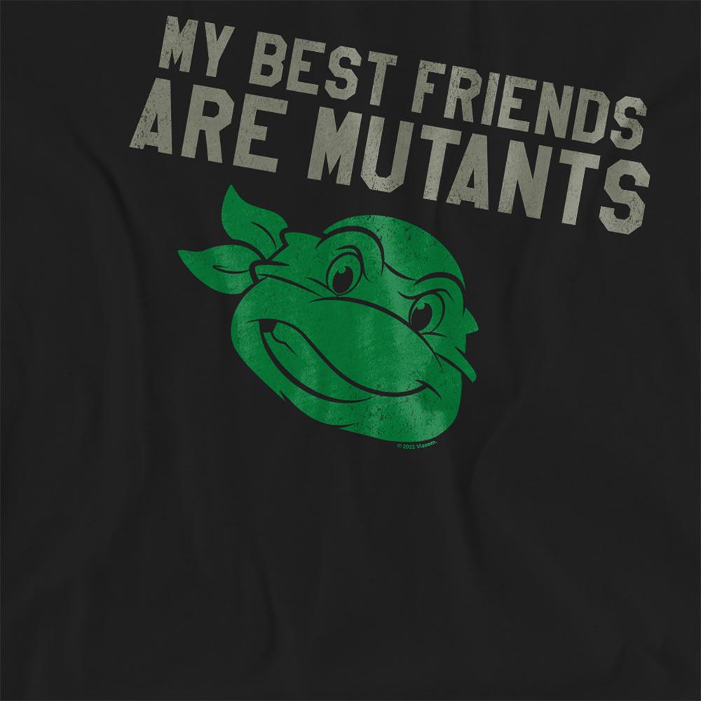 Black - Side - TMNT Womens-Ladies Mutant Friends T-Shirt