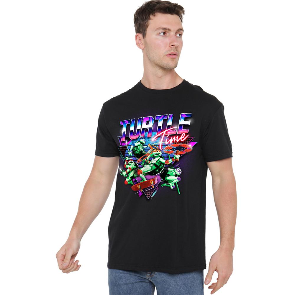 Black - Back - TMNT Unisex Adult Mayhem Turtle Time T-Shirt
