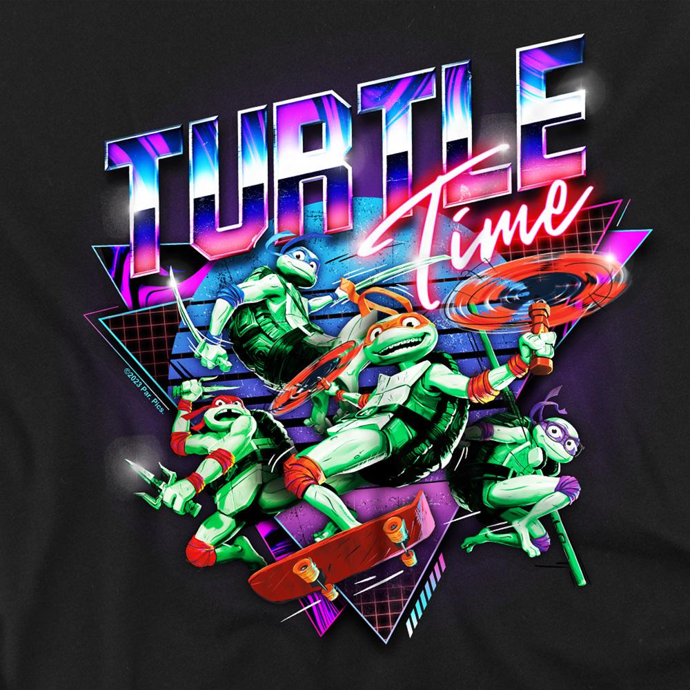 Black - Side - TMNT Unisex Adult Mayhem Turtle Time T-Shirt