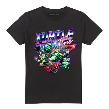 Black - Front - TMNT Unisex Adult Mayhem Turtle Time T-Shirt