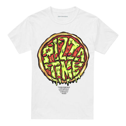 White - Front - TMNT Unisex Adult Pizza Time T-Shirt