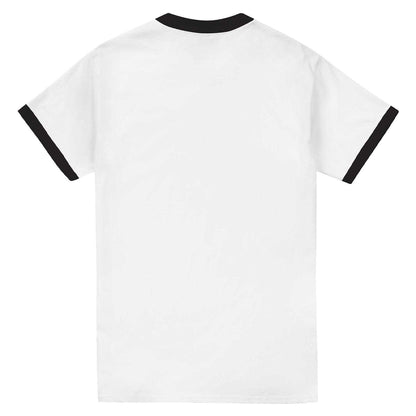 White - Back - Bruce Lee Unisex Adult Kick It Ringer T-Shirt