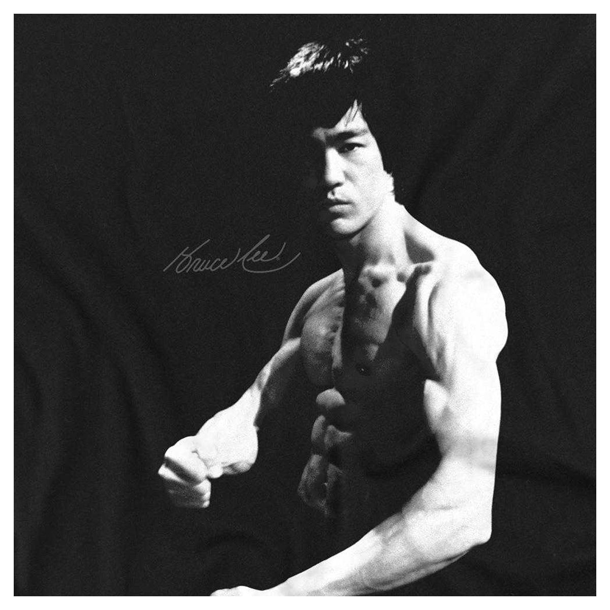 Black - Side - Bruce Lee Unisex Adult Stance Long-Sleeved T-Shirt
