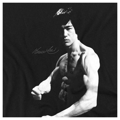 Black - Side - Bruce Lee Unisex Adult Stance Long-Sleeved T-Shirt