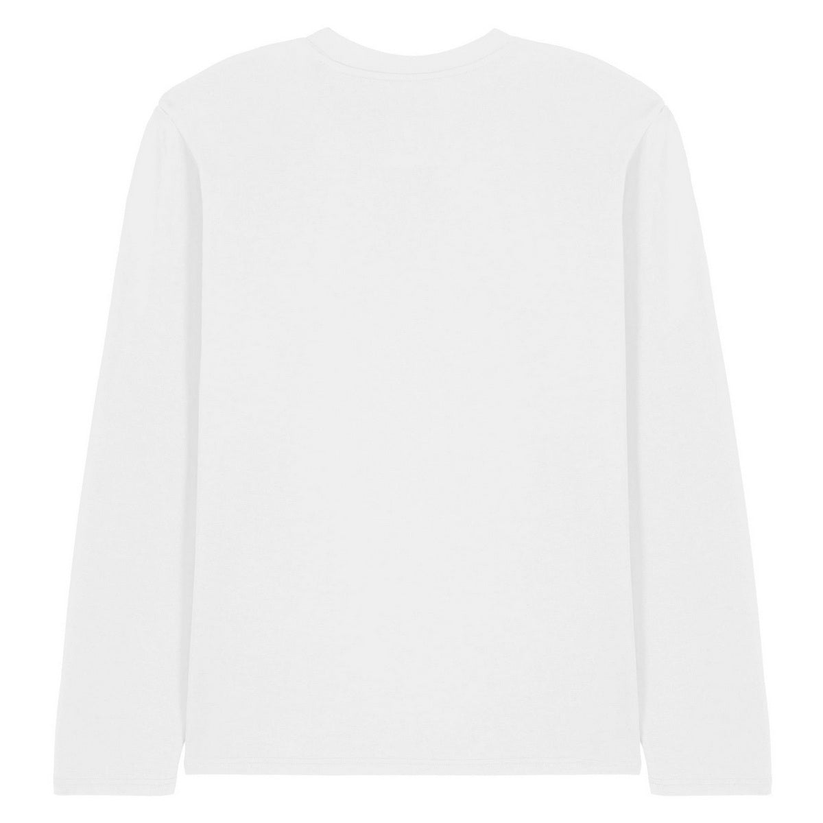 White - Back - Bruce Lee Unisex Adult Flying Kick Long-Sleeved T-Shirt