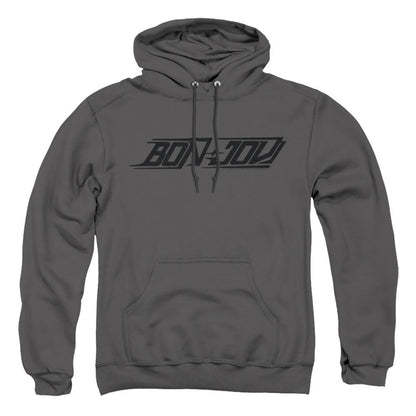 Charcoal - Front - Bon Jovi Unisex Adult Logo Hoodie