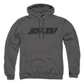 Charcoal - Front - Bon Jovi Unisex Adult Logo Hoodie