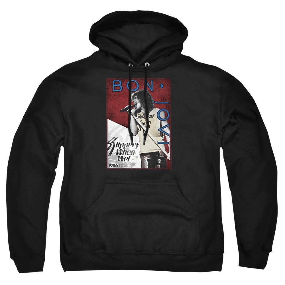 Black - Front - Bon Jovi Unisex Adult 86 Tour Hoodie