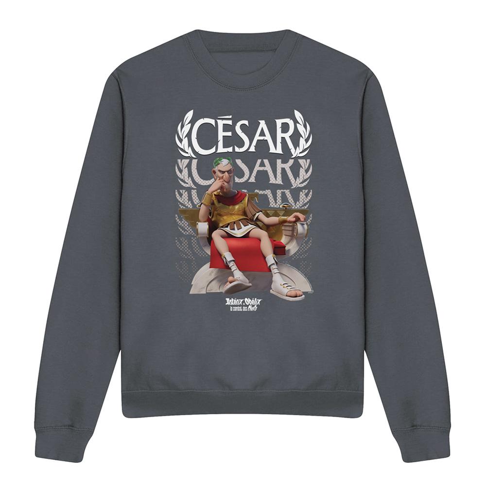 Light Graphite - Lifestyle - Asterix Unisex Adult Csar Of Rome Sweatshirt