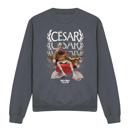 Light Graphite - Lifestyle - Asterix Unisex Adult Csar Of Rome Sweatshirt