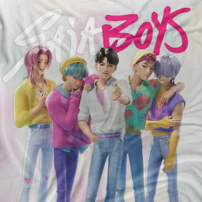 Multicoloured - Back - K-Pop Demon Hunters Fleece Saja Boys Supersoft Throw