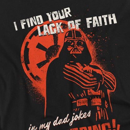 Black - Back - Star Wars Mens Dad Jokes Disturbing Darth Vader Long-Sleeved T-Shirt