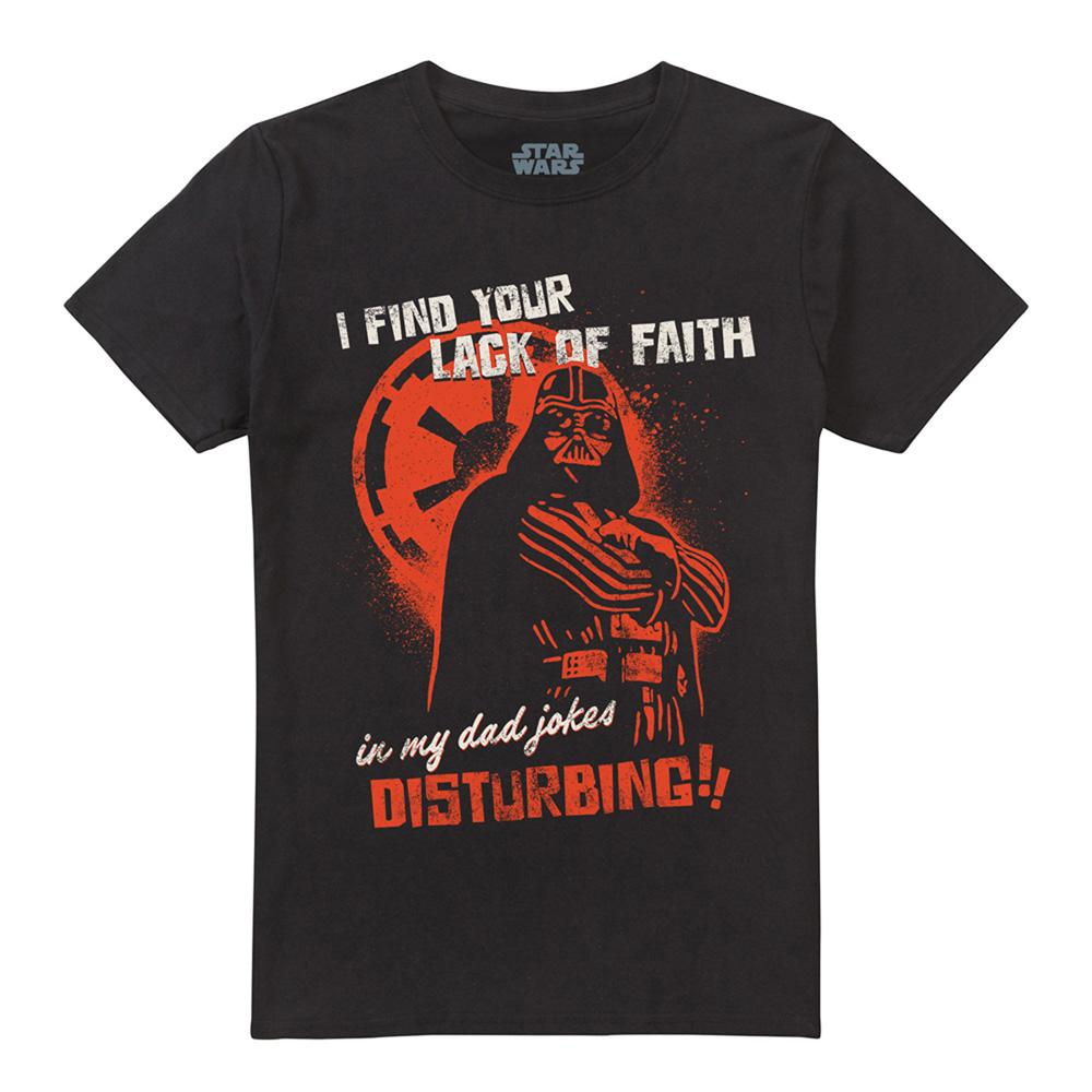 Black - Lifestyle - Star Wars Unisex Adult Dad Jokes Disturbing Darth Vader T-Shirt
