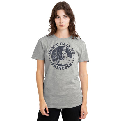 Athletic Heather - Side - Star Wars Womens-Ladies Don´t Call Me Princess Leia Heather T-Shirt