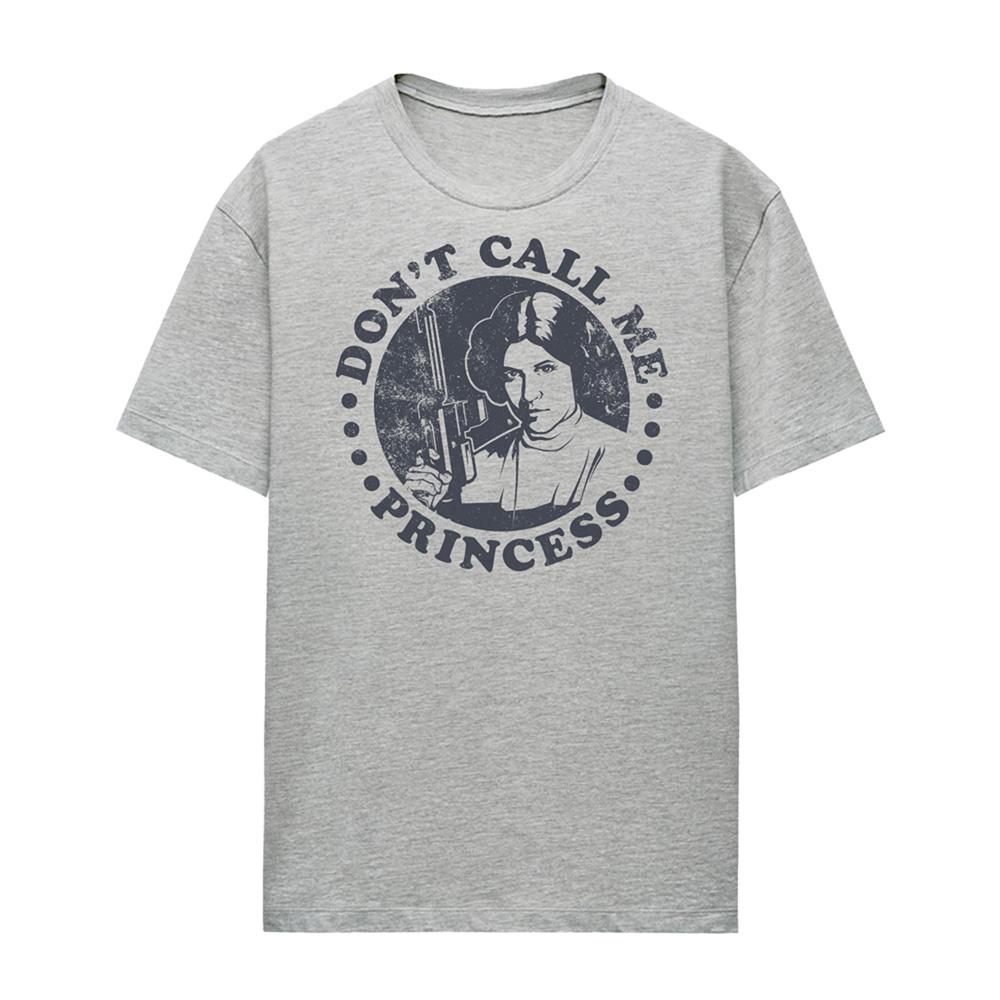 Athletic Heather - Front - Star Wars Womens-Ladies Don´t Call Me Princess Leia Heather T-Shirt