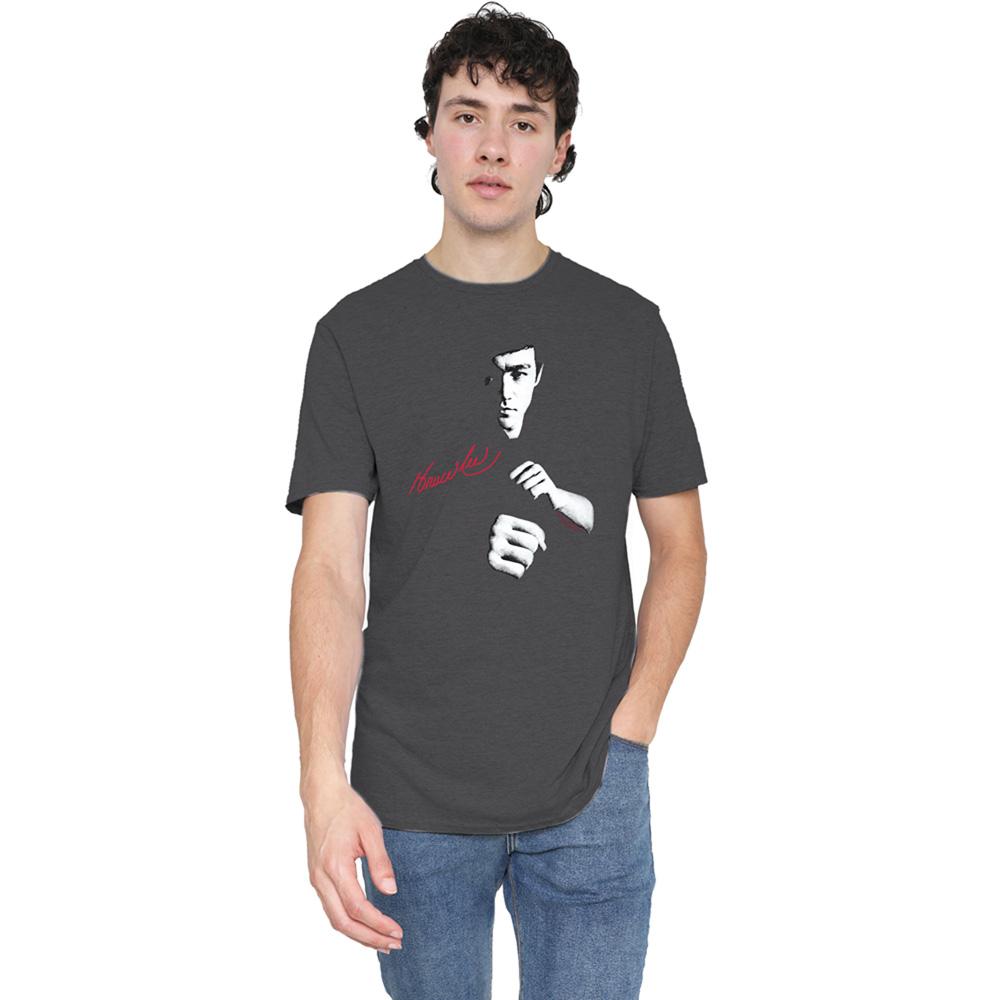 Charcoal - Lifestyle - Bruce Lee Unisex Adult The Dragon Awaits T-Shirt