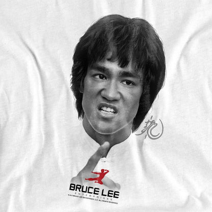 White - Side - Bruce Lee Unisex Adult Self Help Long-Sleeved T-Shirt