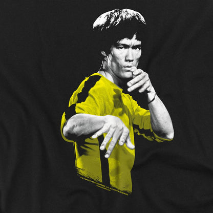 Black - Side - Bruce Lee Unisex Adult Suit Of Death T-Shirt