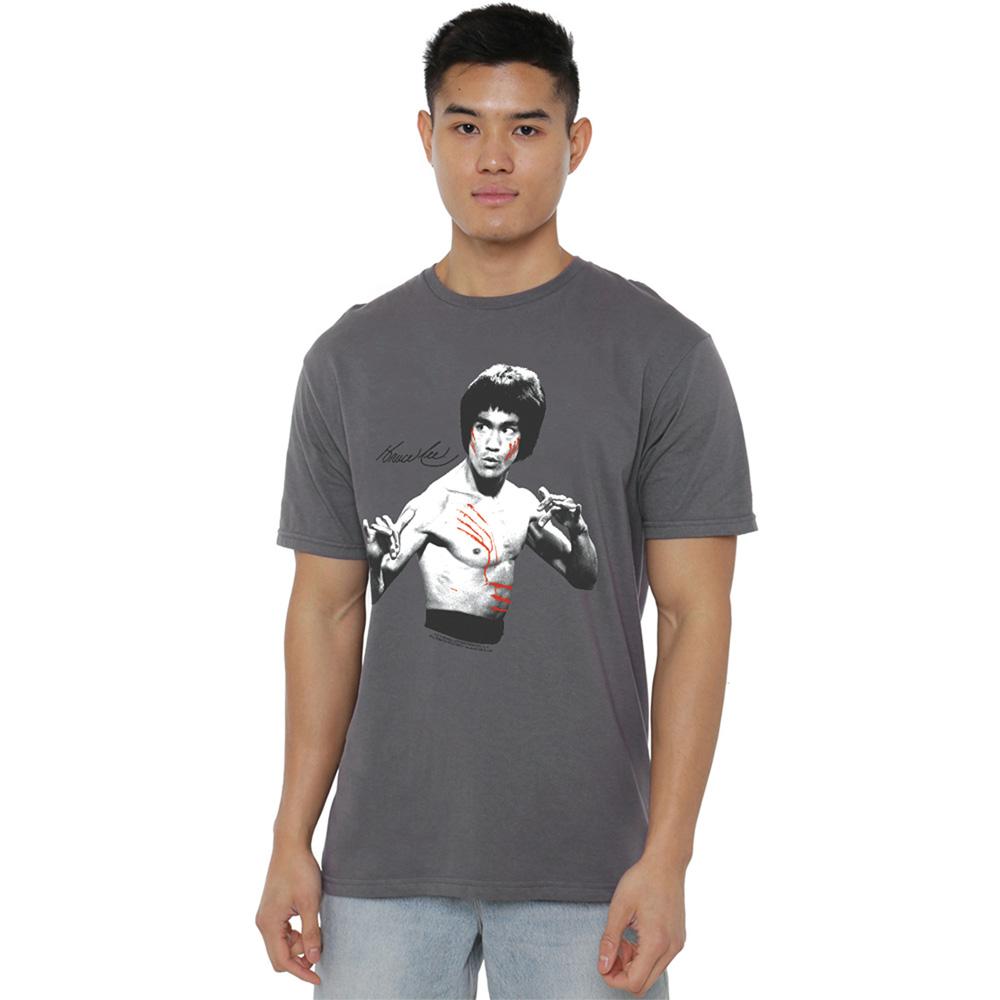 Charcoal - Lifestyle - Bruce Lee Unisex Adult Final Confrontation T-Shirt