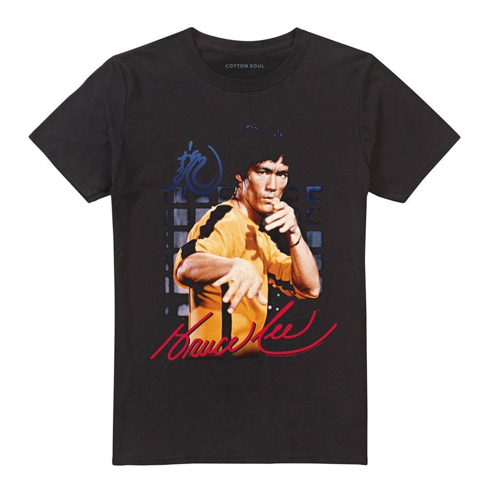Black - Front - Bruce Lee Unisex Adult Yellow Jumpsuit T-Shirt