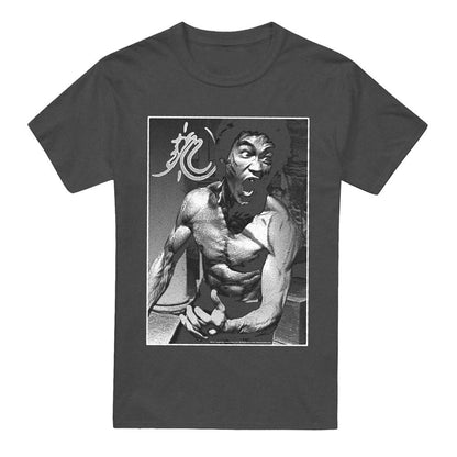 Charcoal - Front - Bruce Lee Unisex Adult Focused Rage T-Shirt