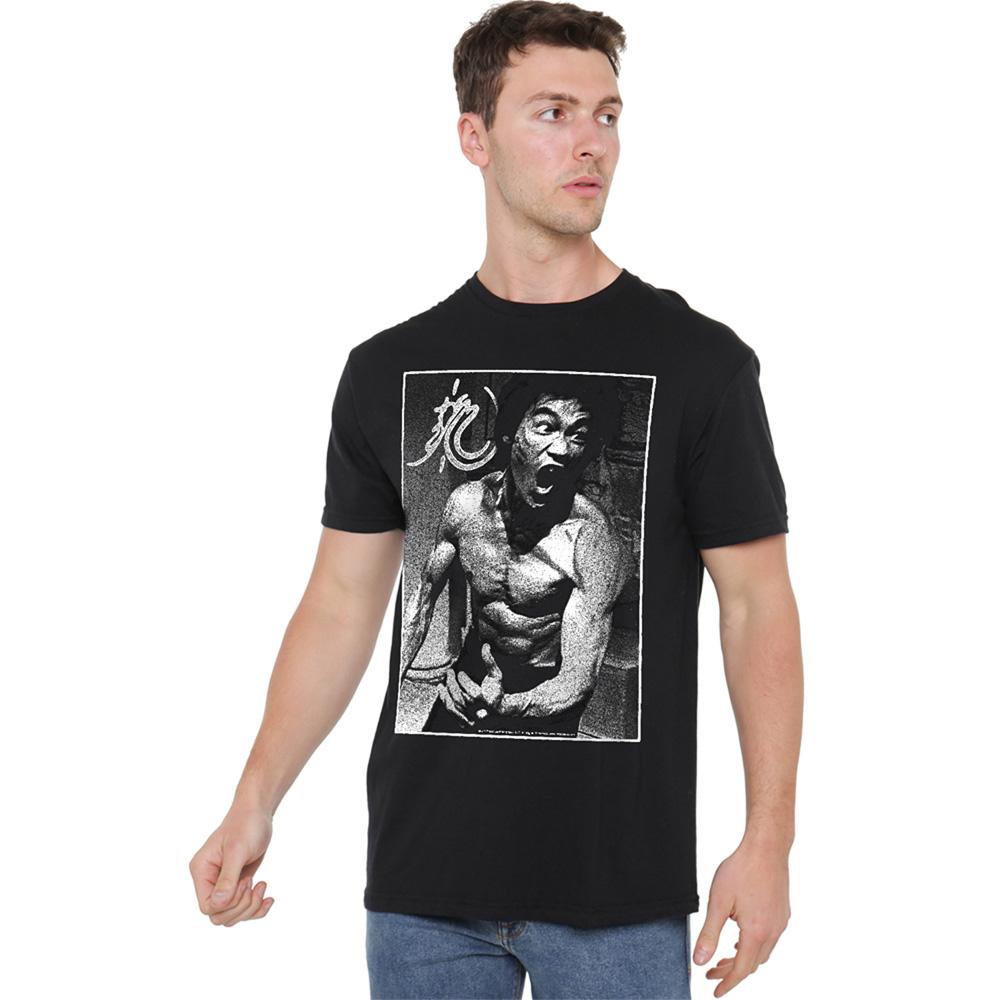 Black - Lifestyle - Bruce Lee Unisex Adult Focused Rage T-Shirt