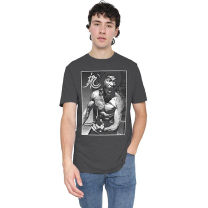 Charcoal - Lifestyle - Bruce Lee Unisex Adult Focused Rage T-Shirt