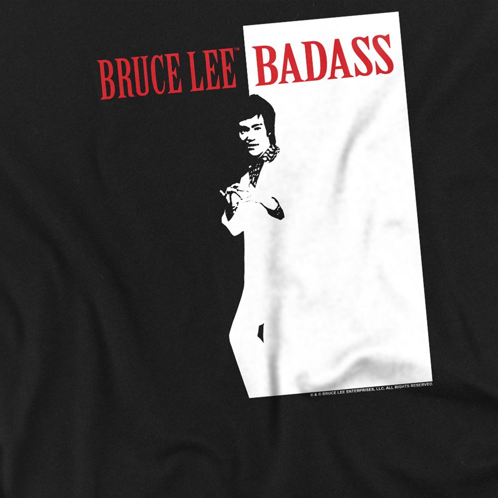 Black - Side - Bruce Lee Unisex Adult Badass T-Shirt