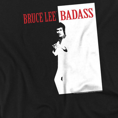 Black - Side - Bruce Lee Unisex Adult Badass T-Shirt