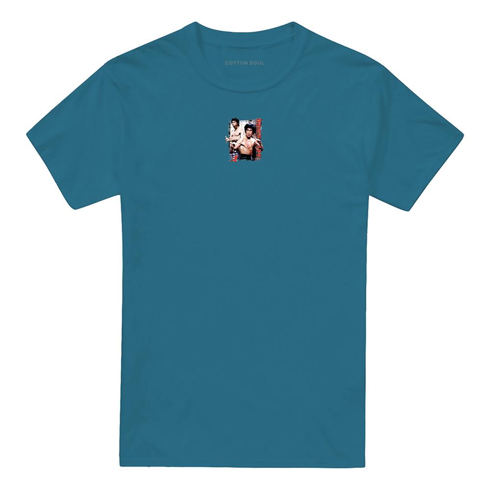 Slate - Front - Bruce Lee Unisex Adult Lee Enter T-Shirt