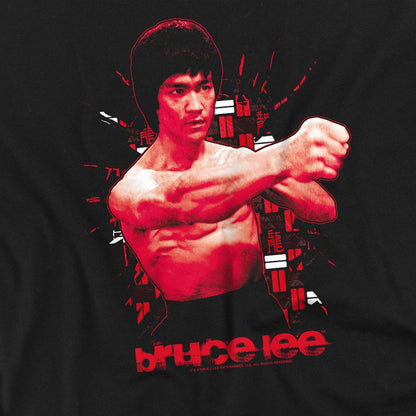 Black - Side - Bruce Lee Unisex Adult The Shattering Fist T-Shirt