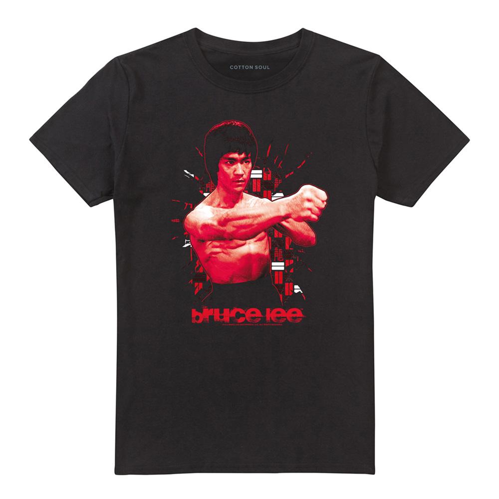 Black - Front - Bruce Lee Unisex Adult The Shattering Fist T-Shirt