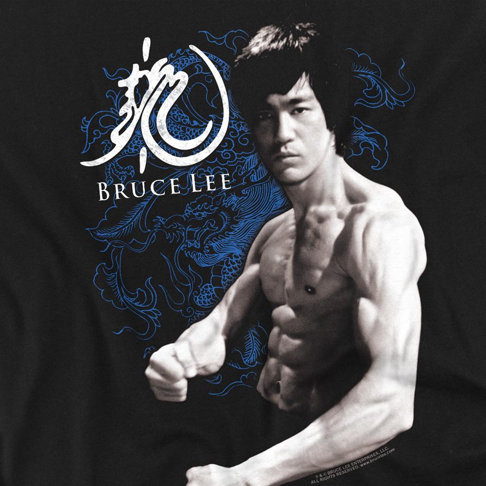 Black - Side - Bruce Lee Unisex Adult Dragon Stance T-Shirt