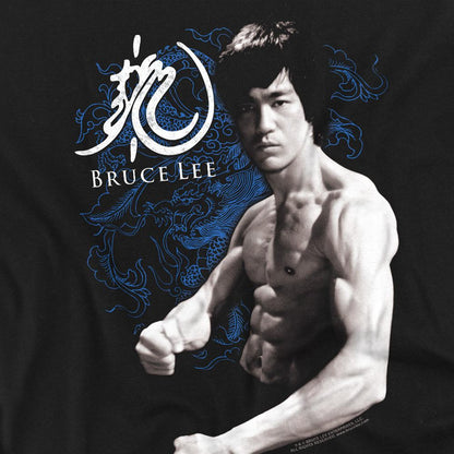 Black - Side - Bruce Lee Unisex Adult Dragon Stance T-Shirt