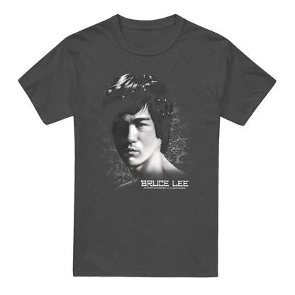 Charcoal - Front - Bruce Lee Unisex Adult In Your Face T-Shirt