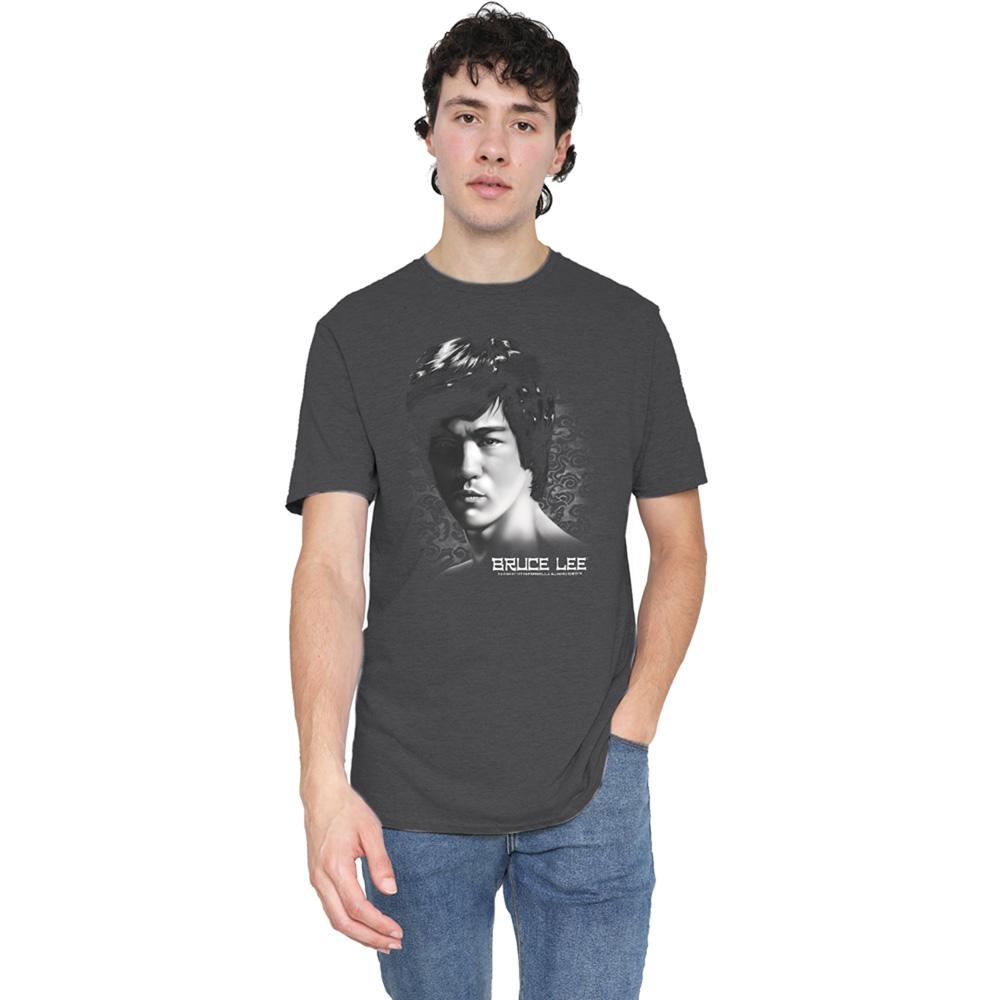 Charcoal - Lifestyle - Bruce Lee Unisex Adult In Your Face T-Shirt